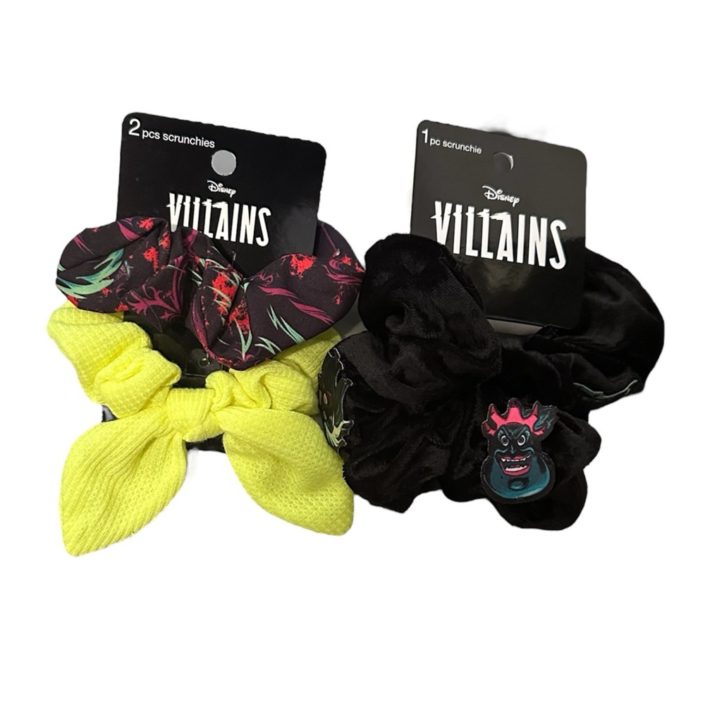 Scrunci - Disney Villains  Hair Tie Bundle of 2 New